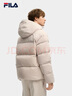 FILA 斐樂(lè )官方男士羽絨服2025冬季新款時(shí)尚休閑寬松保暖連帽外套 銀云灰-GY XL 180/100A/XL 曬單實(shí)拍圖