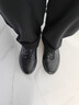 暇步士（Hush Puppies）2025冬季休閑鞋男 休閑時(shí)尚緩震免系帶運動(dòng)鞋增高通勤真皮皮鞋 曜石黑 42 曬單實(shí)拍圖