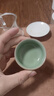 百年利永茶具陶瓷品茗杯小口杯青瓷小杯功夫茶具茶碗茶杯子主人杯梅茗杯 曬單實(shí)拍圖