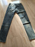 牛八方（NIUBAFANG）秋冬款潮男印花牛仔褲男士潮牌彈力修身小腳韓版印花藍色褲子男 藍色 30 碼(兩尺三) 曬單實(shí)拍圖