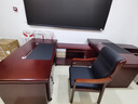東業(yè)家具 老板桌辦公桌實(shí)木貼皮傳統油漆電腦桌經(jīng)理主管桌子 1.6米班臺+側柜+活動(dòng)柜 曬單實(shí)拍圖