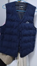 雅鹿男士羽絨馬甲2025年秋冬季新款輕薄不鉆絨背心外穿大碼內膽坎肩 680藏青 XL 推薦125-145斤 曬單實(shí)拍圖