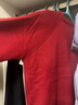 她享針織開(kāi)衫女插肩袖毛衣外套紅色百搭針織上衣外搭開(kāi)衫 T53Z127 曬單實(shí)拍圖