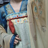 重回漢唐春辰錦原創(chuàng  )唐制復原齊胸衫裙襦裙套裝披帛漢服女裝 上藍下綠齊胸套裝/預售 付款60天內發(fā)貨 S 155 曬單實(shí)拍圖