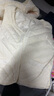 帕威索羽絨馬甲女新款2025內秋冬季短款輕薄修身保暖背心內膽坎肩羽絨絲 米白色暗扣款[修身款] 輕薄 XL 均碼 (建議00-115斤) 曬單實(shí)拍圖