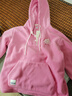 Teenie Weenie小熊女裝連帽衛衣冬季雙面搖粒絨寬松休閑柔軟套頭衫 粉色 L (170) 曬單實(shí)拍圖