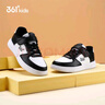 361°兒童四季板鞋男女童(3-12歲)百搭魔術(shù)貼滑板鞋小白鞋 白33 曬單實(shí)拍圖