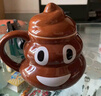 Aseblarm創(chuàng  )意可愛(ài)大便陶瓷水杯搞怪帶蓋粑粑惡搞整蠱禮物便便馬克杯 笑臉表情 曬單實(shí)拍圖