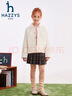 哈吉斯（HAZZYS）童裝女童棉服2025秋冬新品舒適簡(jiǎn)約棉衣保暖外套 米白色 165 曬單實(shí)拍圖