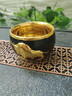 IKXO高端鎏金天目建盞茶杯主人杯單杯大師級金盞男個(gè)人專(zhuān)用品茗杯禮物 浮雕金牛 禮盒裝 曬單實(shí)拍圖
