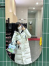 斐樂(lè ) 斐護科技|斐樂(lè )官方女士長(cháng)款羽絨服舒適保暖連帽外套 云菇白-WT M 165/84A/M 曬單實(shí)拍圖