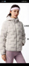 安踏（ANTA）氫羽絨丨輕薄無(wú)縫運動(dòng)羽絨服女2025冬季新款短款連帽棉服保暖外套 銀河灰-1 L (女170) 曬單實(shí)拍圖