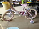 紫榕自行車(chē)兒童迪士尼3-6歲小孩單車(chē)三麗鷗4-8歲公主款兒童自行車(chē) 【迪士尼】艾莎/后座 16寸 適合100-120cm 曬單實(shí)拍圖