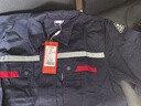保羅嵐芝防靜電春秋工作服男裝長(cháng)袖套裝勞保工作服工廠(chǎng)電工耐磨勞保服印制 曬單實(shí)拍圖