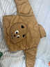 壹號鳳新生嬰兒棉服冬季保暖卡通上衣寶寶外出夾棉棉襖幼兒冬裝外套 棕色 均碼 1000件起批 曬單實(shí)拍圖