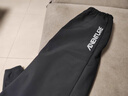 特步（XTEP）兒童童裝男女童密熱絨彈力耐磨梭織休閑褲 正黑色 140cm 曬單實(shí)拍圖