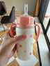 Grosmimi原裝進(jìn)口格羅咪咪吸管杯嬰兒童保溫杯奶瓶直飲水杯子316不銹鋼粉 曬單實(shí)拍圖