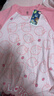 迪士尼親子睡衣女童睡裙夏款a類(lèi)棉睡衣兒童家居服夏ZF39055-T1 粉170 曬單實(shí)拍圖