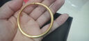 中國珠寶（Sino gem）黃金推拉式手鐲足金古法傳承光面素圈金鐲子生日禮物送女友送老婆 約7g光面素圈推拉手鐲【克重多退少補】 曬單實(shí)拍圖