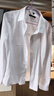 羅蒙（ROMON）純色商務(wù)職業(yè)正裝男士白襯衫工裝外套長(cháng)袖襯衣男CS108白色3XL 曬單實(shí)拍圖