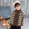 G.duck小黃鴨兒童裝男童套裝秋冬季帥氣小男孩衣服加絨加厚寶寶三件套潮 咖色毛衣 90 建議80-90cm1歲-1歲半 曬單實(shí)拍圖