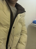 啄木鳥(niǎo)九江羽絨棉服男冬季2025新款加厚百搭拼色保暖短款飛絲絨立領(lǐng)外套 白色9006 L 建議110-125斤 曬單實(shí)拍圖