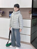 ONEDEW國際品牌兒童羽絨服新款男女童中大童洋氣90白鴨絨連帽排骨外套 米白色【國際倉發(fā)貨+禮盒包裝】 140 cm 建議身高125-135cm 曬單實(shí)拍圖