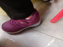 雙星八特女鞋秋冬休閑鞋老人鞋防滑舒適軟底鞋子女健步鞋運動(dòng)鞋棉鞋冬季女 紫色 40 曬單實(shí)拍圖