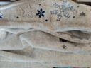 魯雅爾美式高街刺繡連帽衛衣女秋冬季加絨加厚保暖上衣星星雪花打底外套 灰色 加絨 XL 曬單實(shí)拍圖