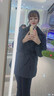 2026新款女冬裝收腰顯瘦中長(cháng)款棉服女黑色西裝領(lǐng)氣質(zhì)棉衣棉襖外套 黑色 (時(shí)尚洋氣保暖） L 建議體重105-120斤 曬單實(shí)拍圖