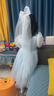 小豬班納（PEPCO）女童愛(ài)莎公主裙冬裝兒童洋氣冬女孩艾莎裙子秋款連衣裙 藍色 110 曬單實(shí)拍圖