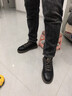 公牛世家男鞋2026春秋新款英倫厚底休閑皮鞋中高幫工裝板鞋男士戶(hù)外馬丁靴 曬單實(shí)拍圖
