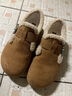 他她（TATA）女鞋2025冬季新款加絨勃肯鞋保暖鞋子棉鞋休閑鞋CF702DM5 棕黃（絨里） 36 曬單實(shí)拍圖