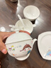 華光國瓷 兒童餐具套裝 抗菌骨瓷餐具 盤(pán)碗輔食碗寶寶水杯組合8件套 快樂(lè )童年 8頭兒童套裝 曬單實(shí)拍圖