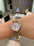 Armani手表女表滿(mǎn)天星時(shí)尚防水貝母陶瓷表帶表殼女士石英表 AR11223粉色間金 28mm 曬單實(shí)拍圖