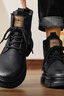 公牛世家【張若昀同款】馬丁靴男2025秋冬新款高幫靴子休閑百搭工裝鞋子 曬單實(shí)拍圖