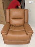 LAZBOY樂(lè )至寶富蘭克林優(yōu)享真皮可搖可轉可躺功能沙發(fā)橙0.98m【3天發(fā)】 曬單實(shí)拍圖
