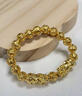 中國黃金（CHINA GOLD）黃金貔貅手鏈男士足金金錢(qián)轉運珠手串?huà)D女節生日禮物送男友老公 貔貅金錢(qián)珠手鏈  約3.4g 曬單實(shí)拍圖