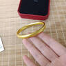 老廟黃金手鐲足金磨砂寬面金手鐲素圈泥鰍背金鐲子結婚三金新年禮物 足金磨砂寬面手鐲 聯(lián)系客服可更換玫瑰禮盒 曬單實(shí)拍圖