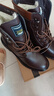 【頭層牛皮】靴子男潮流時(shí)尚男士馬丁靴加絨高幫棉鞋雪地靴工裝靴 棕色加絨 43 曬單實(shí)拍圖