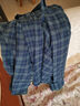老人頭（LRT）100%純棉長(cháng)袖襯衫男士秋冬季磨毛格子襯衣免燙男裝寸衫通勤職業(yè)裝 IF25141藍格 2XL 推薦155-175斤 曬單實(shí)拍圖