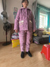 卡馳慕寧德國三層夾棉睡衣女秋冬款珊瑚絨加絨加厚中老年家居服套裝冬季 面若桃花[三層夾棉] 均碼 3XL[建議160-180斤] 曬單實(shí)拍圖