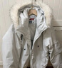 F426【趙露思同款】新國標90絨加厚大毛領(lǐng)工裝派克連帽羽絨服 白灰色 預售 XL 曬單實(shí)拍圖