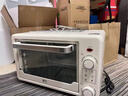 日本進(jìn)口電烤箱家用小型大容量全自動(dòng)迷你烤箱多功能烘焙烤爐 啞光白【三旋鈕+套餐3】 22L 曬單實(shí)拍圖