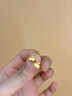 中國黃金（CHINA GOLD）黃金耳釘女款輕奢足金蘋(píng)果耳飾直針款新年節生日禮物送女友愛(ài)人 蘋(píng)果耳釘  約1.1g 曬單實(shí)拍圖