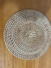 新術(shù)手工藤編防燙鍋墊菜墊子隔熱墊廚房家用餐桌墊防燙鍋墊子竹墊碗墊 藤杯墊20CM 曬單實(shí)拍圖