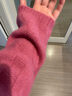 奢汐（Srcr）短款慵懶麻花100%羊毛衫女秋冬裝高級感絞花寬松針織打底毛衣 曬單實(shí)拍圖