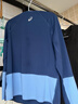 亞瑟士亞瑟士童裝25年秋季彈力颶風(fēng)秒干衣吸濕速干拼色長(cháng)袖T恤 5015灰藍色 140 曬單實(shí)拍圖