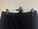 朗姿復古通勤高彈喇叭褲西褲冬季新款職業(yè)氣質(zhì)高腰女士西裝褲長(cháng)褲 黑色2加絨 L 曬單實(shí)拍圖