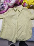 梵希蔓檸檬黃后中交叉設計感翻領(lǐng)襯衫女2026春季新款純棉開(kāi)衫上衣 A0171 檸檬黃 M 曬單實(shí)拍圖